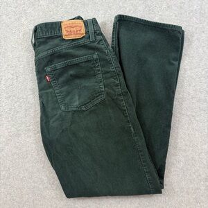 Levi's Men's Green Corduroy Pants 94 Baggy 29x32
